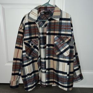 Zara Plaid Shacket